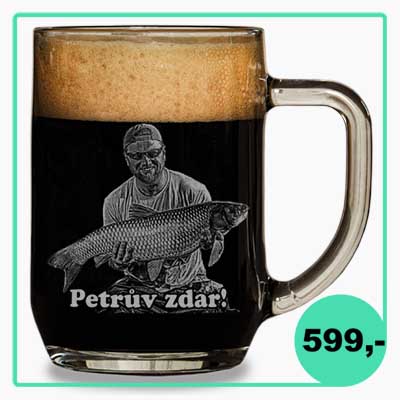 Pivní půllitr s fotkou