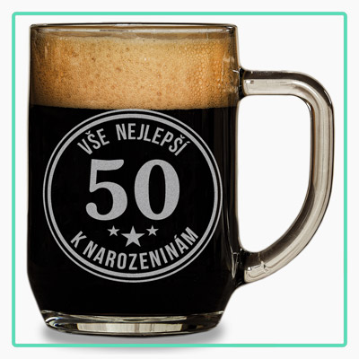 Půllitry na pivo k narozeninám